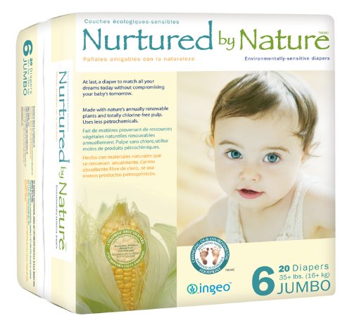 Nurtured by Nature Environmentally-Sensitive Diapers, XX-Large Size 6, 80 Count