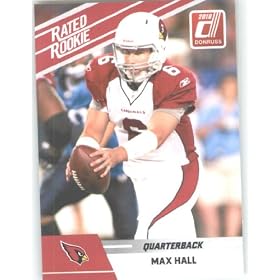 2010 Donruss Rated Rookies Football Card # 69 Max Hall - Arizona Cardinals (RC - Rookie Card) NFL Trading Card!