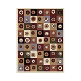 Contemporary Area Rug New Generation Home Dynamix 4'x5' Cream by 