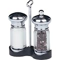 Trudeau Mini Acrylic/Mirror Salt and Pepper Shakers - 4.5