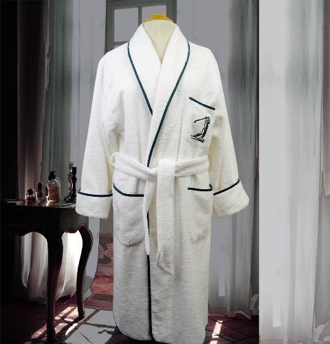 Egyption Cotton Terry Bath Robe, Golfers Bathrobe, chic & fabulous!