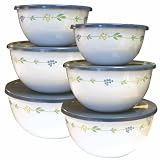 Corelle Coordinates Secret Garden Storage Bowl Set, 12-Piece