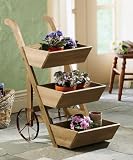 Wheeled Flower Cart Plant Display By Collections Etc