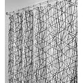 InterDesign Abstract Shower Curtain, Black/White, Stall