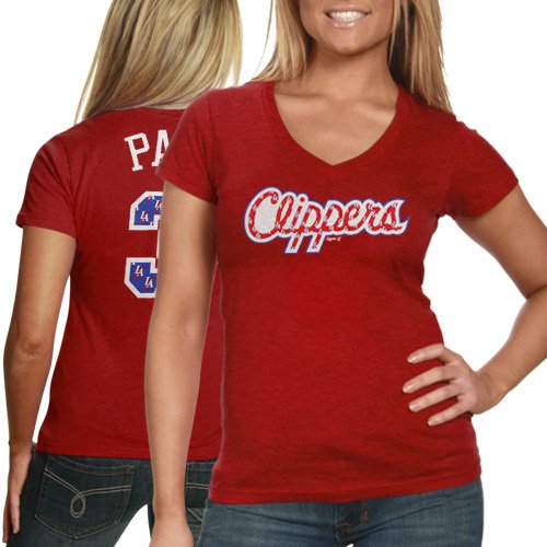 Majestic Threads Los Angeles Clippers Chris Paul Triblend Womens Player Tee Large