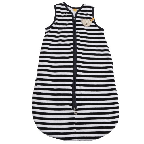 Steiff Unisex - Baby Schlafanzug (Einteiler), gestreift Nicky Schlafsack 0002888, Gr. 90cm Preisvergleich