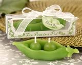 Two Peas in a Pod Candle in Ivy Print Gift Box Set of 4 (Set of 48) - Baby Shower Gifts & Wedding Fa