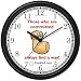 Habit 1 - Those Committed #1 (English Text) - Wall Clock from THE 7 HABITS - CLOCK COLLECTION by WatchBuddy Timepieces (Slate Blue Frame)