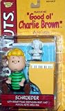 SCHROEDER (GREEN SHIRT & NO SMILE FACIAL EXPRESSION) with Grand Piano, Beethoven Bust & Musical Note Area Rug PEANUTS Action Figure from "Good ol' CHARLIE BROWN"IMAGE