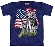 Wolf Flag T-shirt 100% Cotton ADULTS Short Sleeve Shirt