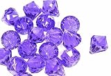 2lb of 20 Carat Purple Acrylic Diamonds - Big Diamonds Big Bling