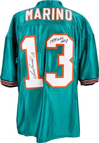 Dan Marino Autographed Jersey | Details: Miami Dolphins, Teal, Custom, with 