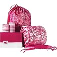 Sea Coral Crib Bedding Set in Azalea and White
