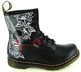 dr martens skull and roses boots