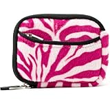 VG Vangoddy Universaltasche Neopren Slim Camera Case Resistant Digitalkamera Tasche Kameratasche Kompaktkamera-Taschen (für Flip minoHD, Canon Powershot IXUS, Fujifim Finepix, Sony Cybershot, Panasonic Lumix, Samsung, Nikon Coolpix, Pentax, Lumix, Kodak Easyshare, Casio Exilim, Olympus und alle anderen Compact Digital-Kameras - Interne Größe: 108 x 76 x 23 mm) (schwarz) (View amazon detail page) (Rosa Zebra)