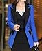 Aro Lora Women's Long Sleeve Color Block Lapel One Button Jacket Blazer Suit