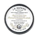 [2 pack] J.R. Watkins Natural Apothecary : Lavender Hand & Cuticle Salve Metal Tin 2.1 oz each Full Size