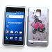 Samsung Infuse 4G I997 (AT&T) Rubberized Snap On Protector Hard Case "Sweethearts" Design