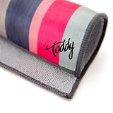 Toddy Gear 15X7B1201 Yipes, It's Stripes 5 x 7 Inches Premium Microfiber Smart Cloth for Screen and Glass Cleaning - Retail Packaging - Gray/Pink