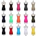 Mb Trend Junior Size Seamless Solid Spaghetti Strap Layering Camisole with Cross Back