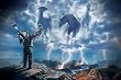 Summoning The Storm (Native American, Horses) Art Poster Print - 24" X 36"