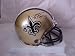 Drew Brees Hand Signed Autographed New Orleans Saints Riddell Football Mini Helmet w/ Photo of Signing