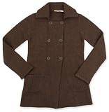 HEATHERED DOUBLE-BREASTED CARDIGAN