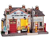 Lemax Harvest Crossing Village Collection Mike's Auto Repair & Body Shop #85687