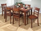 Bailey Brown Finished Rectangular Dining Set