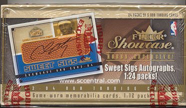 2003 04 Fleer Showcase Basketball Unopened Hobby Box