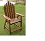 Outdoor Acacia Adirondack Bar Stool / Chair-StainedE
