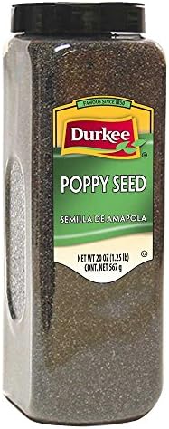 Durkee Poppy Seed - 20 oz. container, 6 per case