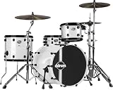 ddrum AMX Ash / Maple Hybrid 4 - Piece Drum Shell Pack with 22 &acute; Kick, White - B000U21IMM