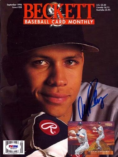 Alex Rodriguez Autographed/Hand Signed Beckett Magazine PSA/DNA #M95818