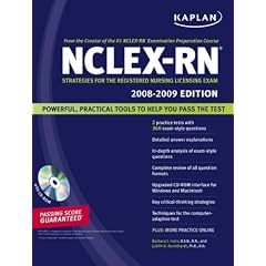 Kaplan NCLEX-RN Exam 2008-2009: Strategies for the Registered Nursing Licensing Exam (Kaplan NCLEX-RN (W/CD))