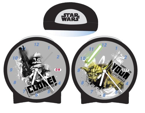 Childrens Toyshop  Kitchen & Housewares : Wesco Clone Wars Lenticular Lens Alarm Clock
