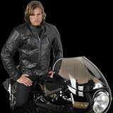River Road Mesa Leather Motorcycle Jacket - 50