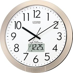 【クリックで詳細表示】CITIZEN (シチズン) 掛け時計 ネムリーナPC 電波時計 4FN402-019