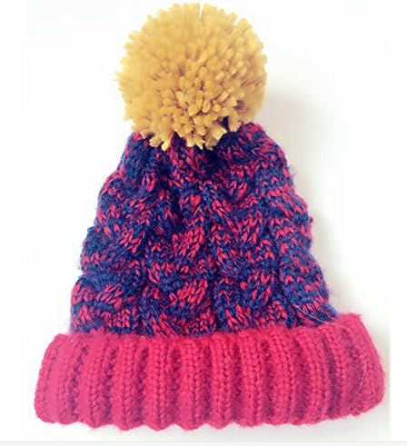 Trendy Womens Ladies Soft and Warm Colorful Mohair Knitted Hat Slouchy Beanie Skully Cap Hat