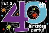 Party Continues 40th Invites