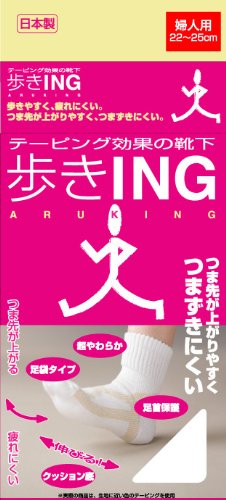 エコノレッグ 歩きING 女性用 ブラック 22-25ｃｍ