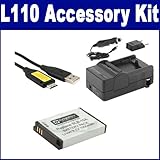 Samsung L110 Digital Camera Accessory Kit includes: SDSLB10A Battery, SDM-1 ....