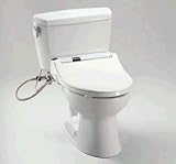 TOTO Drake Toilet with S400 Washlet Comb ADA COT WHITE