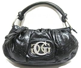 Guess New York Rhinestone Small Shoulder Bag in Black (GUESS HANDBAGS, PURSES, BAGS)