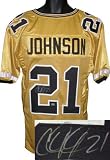 Calvin Johnson signed Georgia Tech Yellow Jackets Gold Custom Jersey