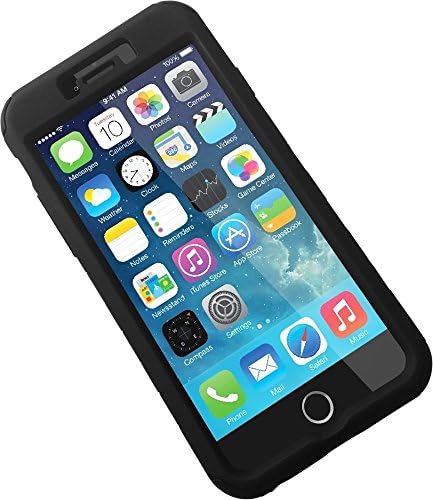 iPhone 6 Case, Sleekarmor Heavy Duty Shock Proof Hybrid Rugged Protective Cover For New Apple iPhone 6 (4.7) Cell Phone - 2014 (Black)