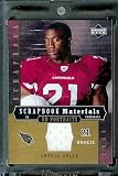 2005 Upper Deck Portraits Scrapbook Materials Antrel Rolle Jersey Arizona Cardinals Football Card - Mint Condition - Shipped In Protective ScrewDown Case!
