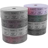White Double Raffle Tickets White 2000 per package