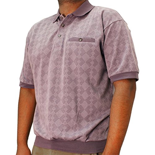 LD Sport Jacquard Short Sleeve Banded Bottom Shirt 6091-450BT