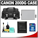 Canon 200DG Digital SLR Camera Case Gadget Bag + 16GB Card + LP-E5 Battery  ....